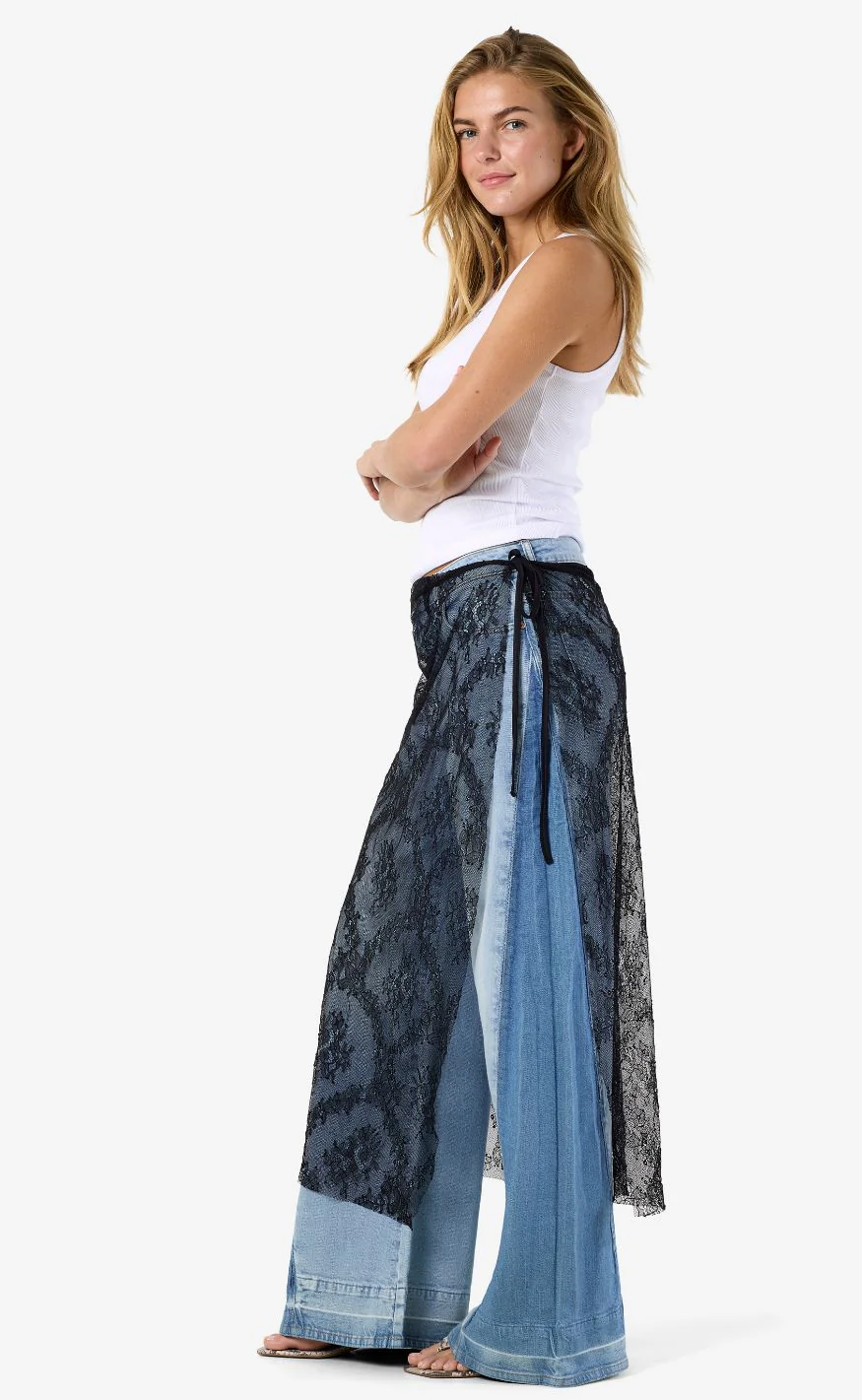 Noisy May Nederdel - Lucia Wrap - Black - Image 5