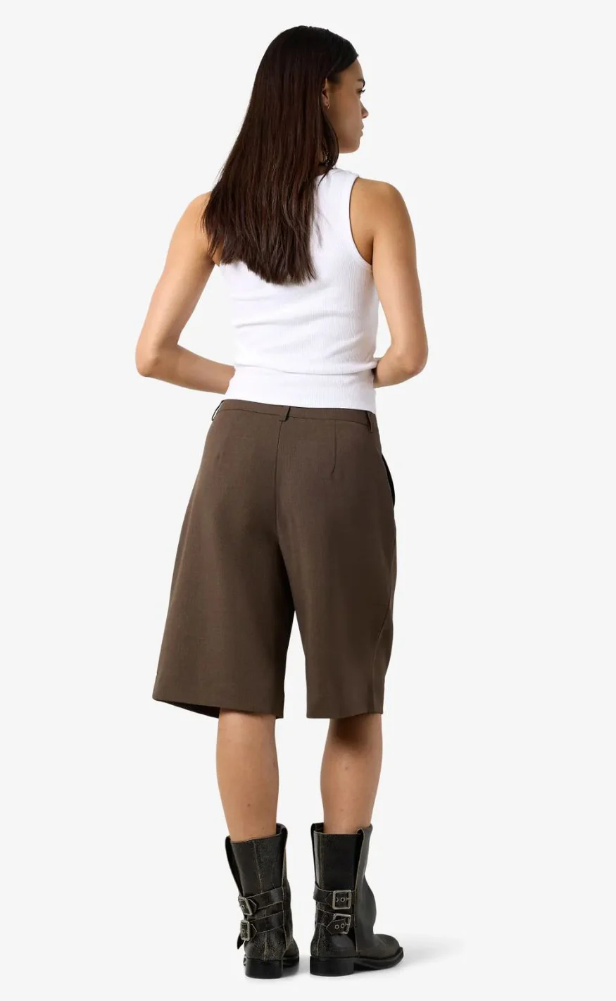Noisy May Shorts - Monna Maile Bermuda - Brown - Image 5