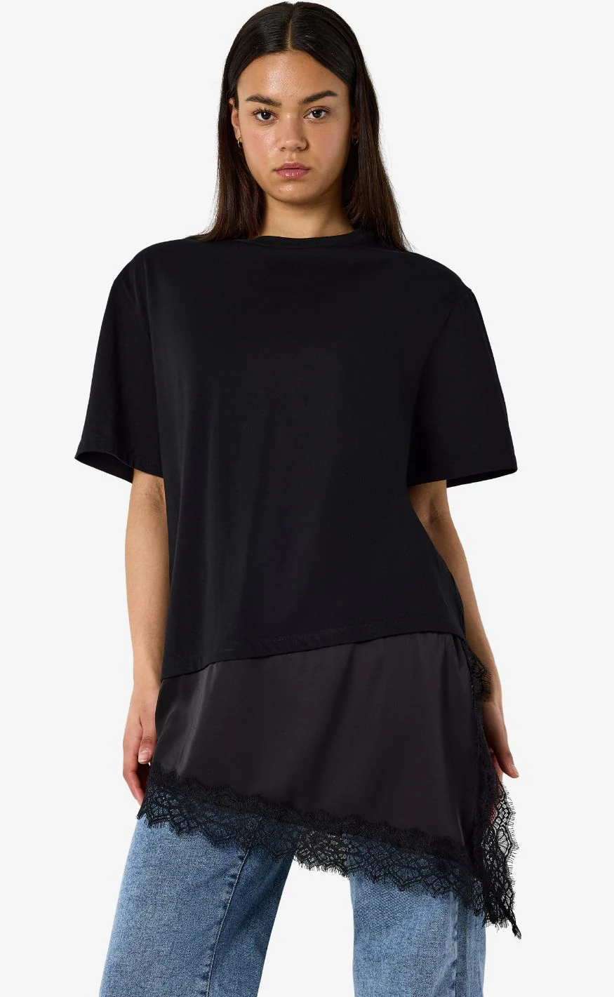 Noisy May T-shirt - Filla - Black - Image 2