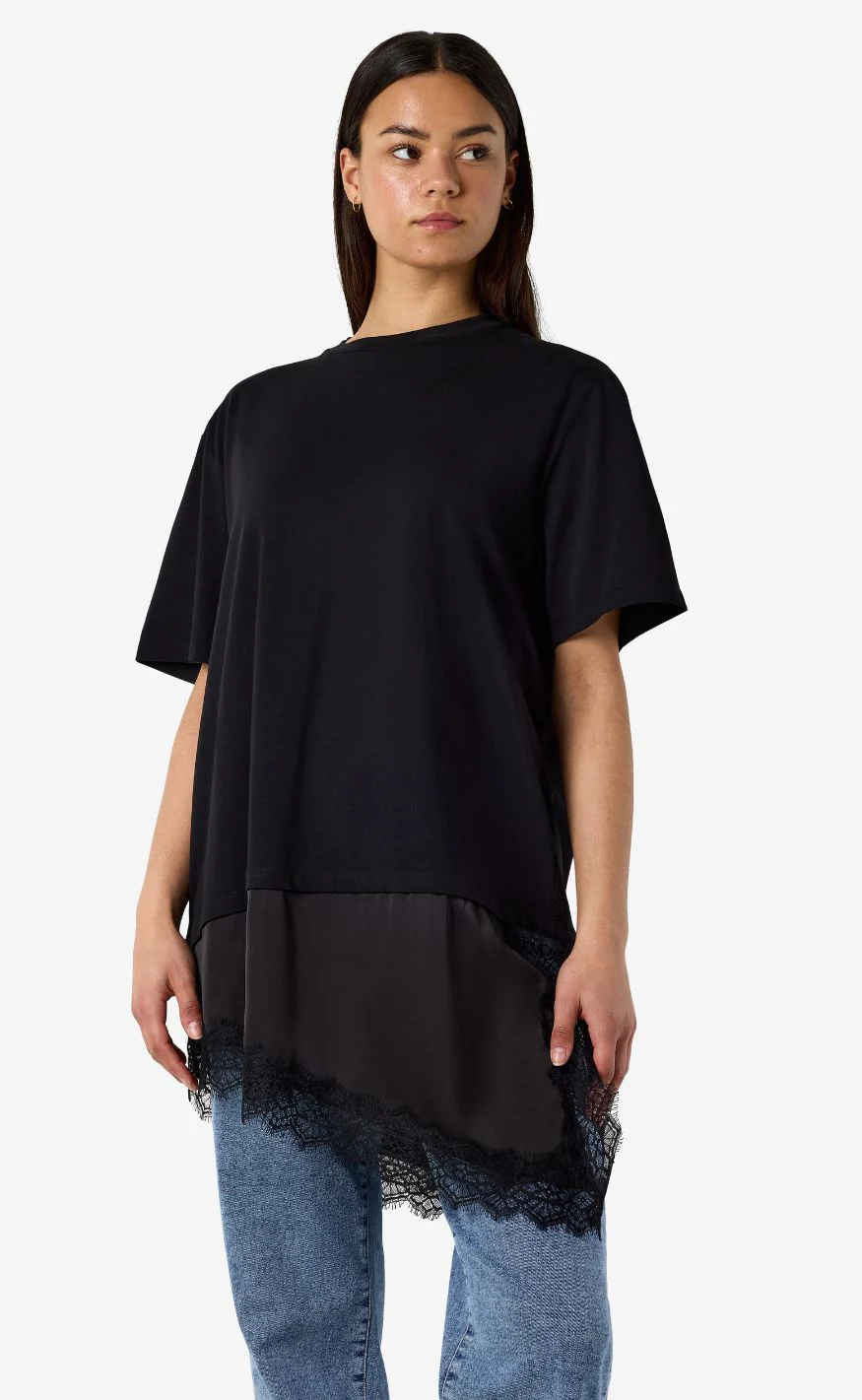 Noisy May T-shirt - Filla - Black - Image 6