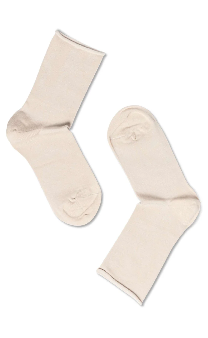 Oroblu Strømper - Note Woman Bamboo Roll Top - Beige
