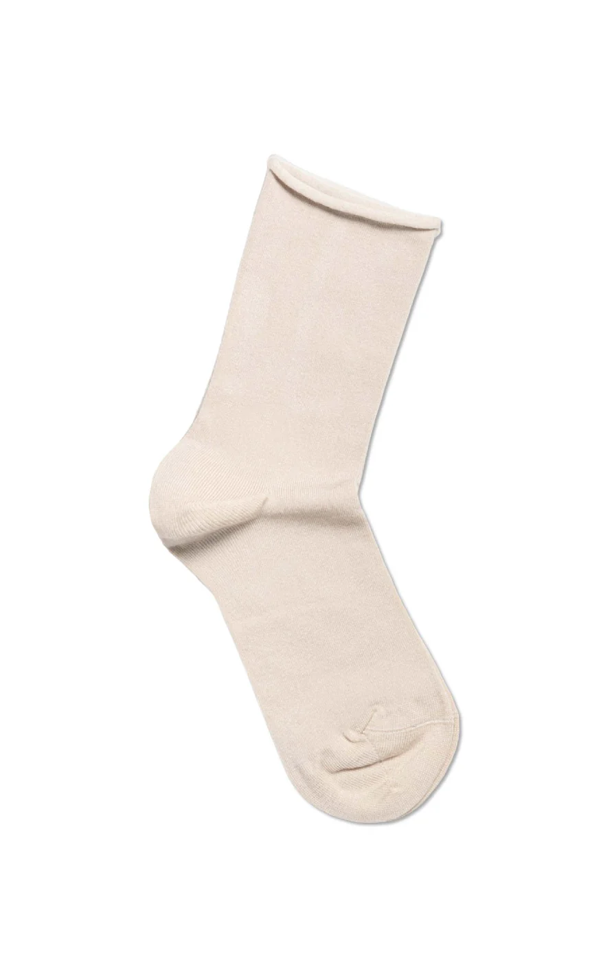 Oroblu Strømper - Note Woman Bamboo Roll Top - Beige - Image 3