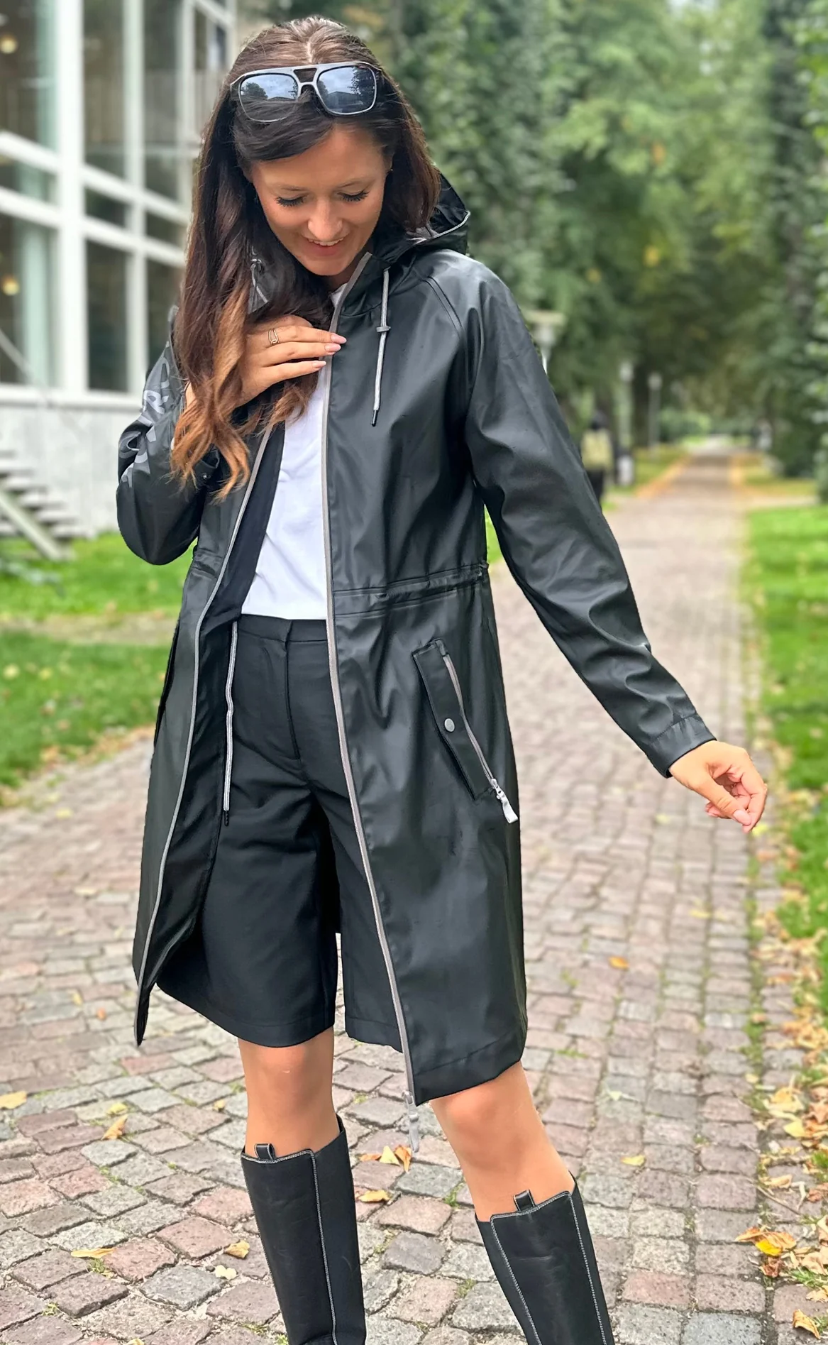 Notyz Regnjakke - Raincoat - Black - Image 4