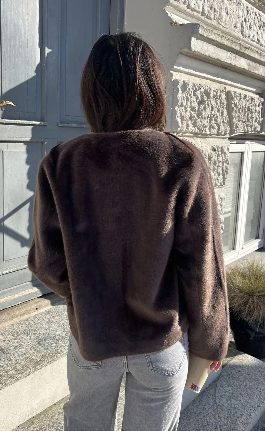 Notyz Jakke - Faux Fur - Dark Brown - Image 8