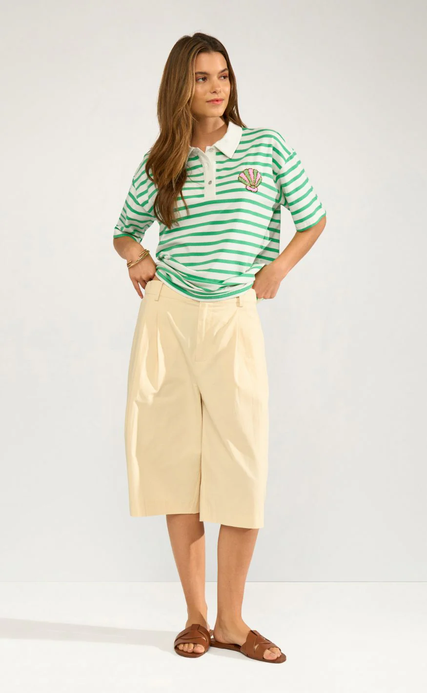 Nümph Bluse - Hydra Polo - Absinthe Green - Image 4