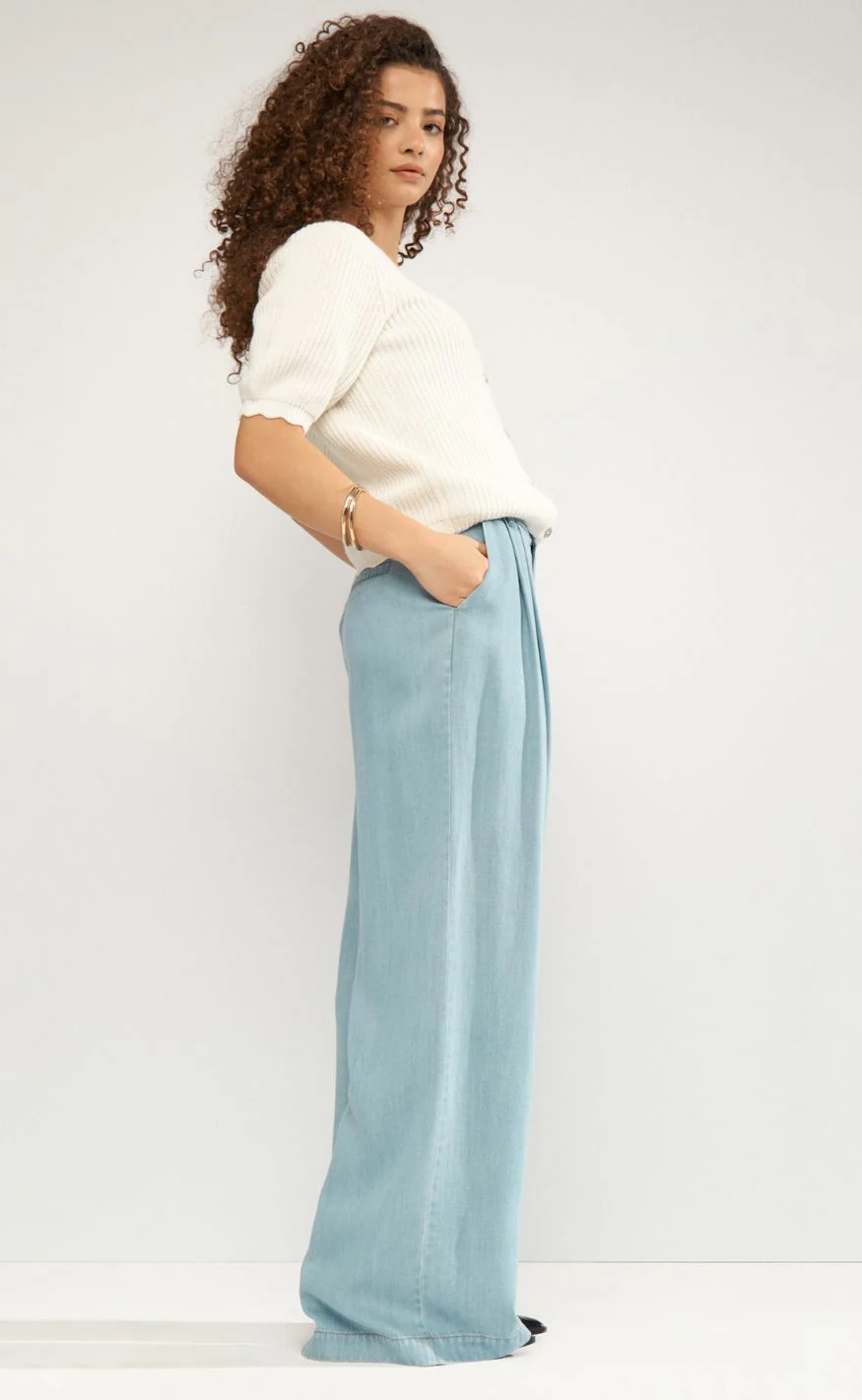 Nümph Bukser - Elida - Light Blue Denim - Image 2