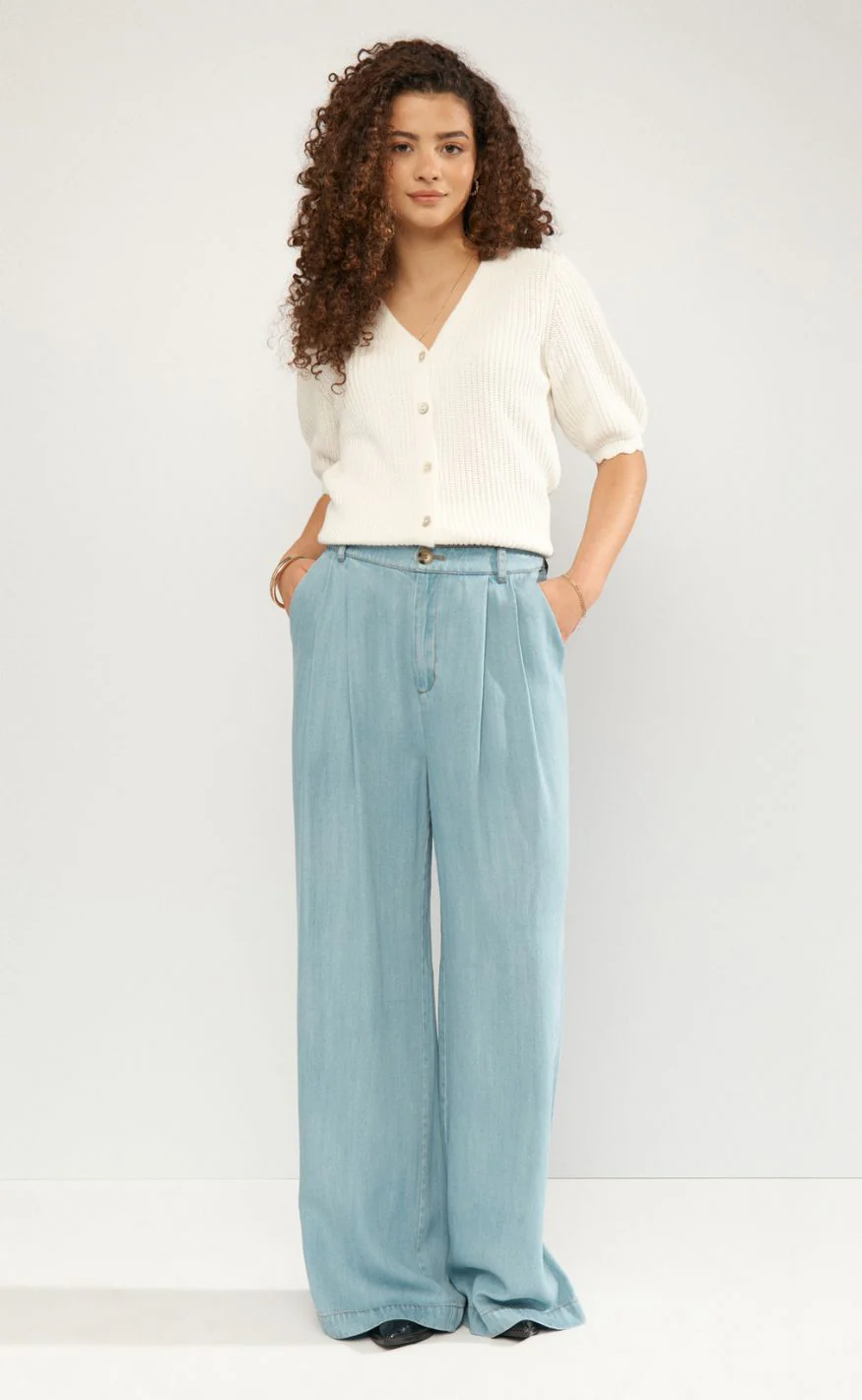 Nümph Bukser - Elida - Light Blue Denim - Image 4