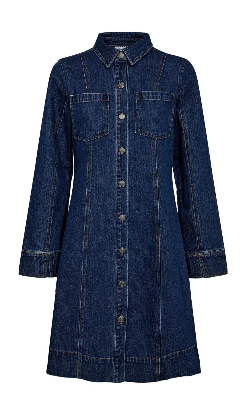 Nümph Kjole - Addison - Medium Blue Denim