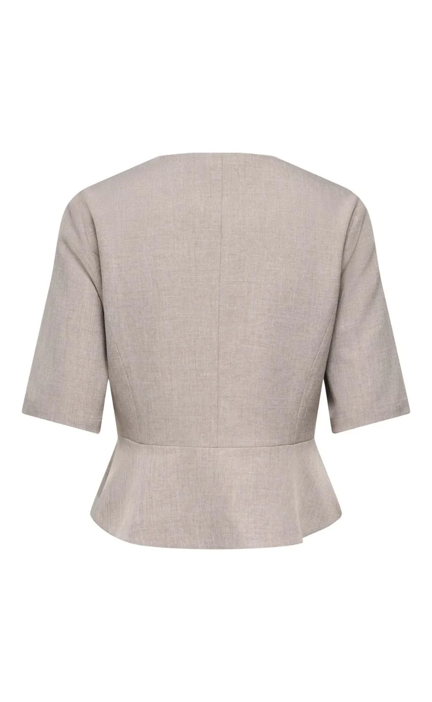 ONLY Blazer - Linda Peplum - Fungi Melange - Image 2
