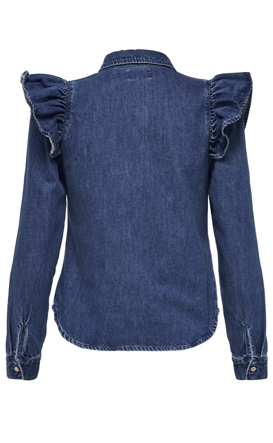 ONLY Bluse - Indigo - Dark Blue Denim - Image 3