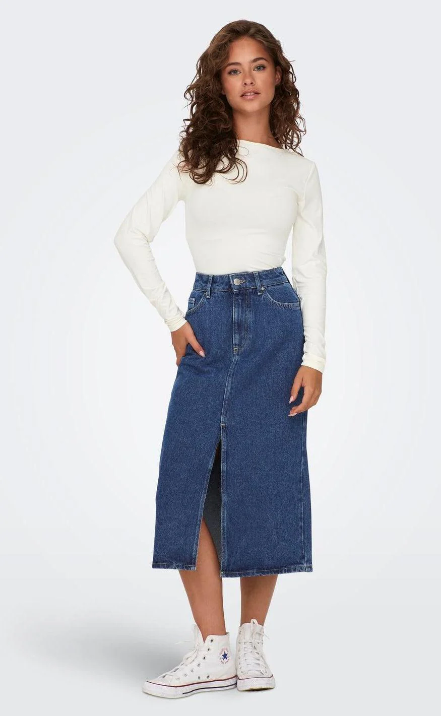 ONLY Bluse - Lea Deep 2 Ways - Cloud Dancer - Image 7