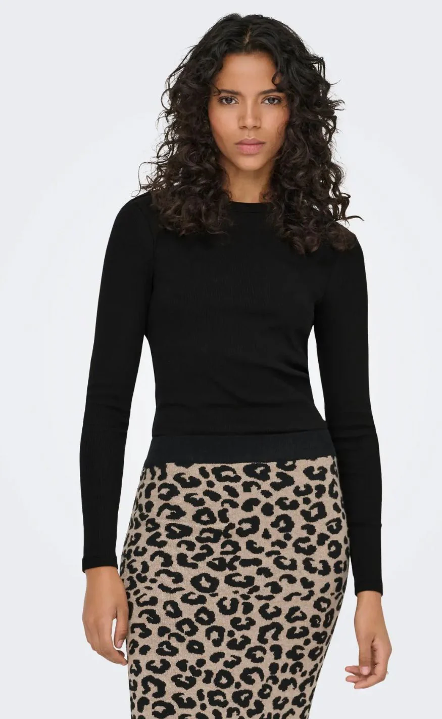 ONLY Bluse - Val O-neck - Black - Image 2