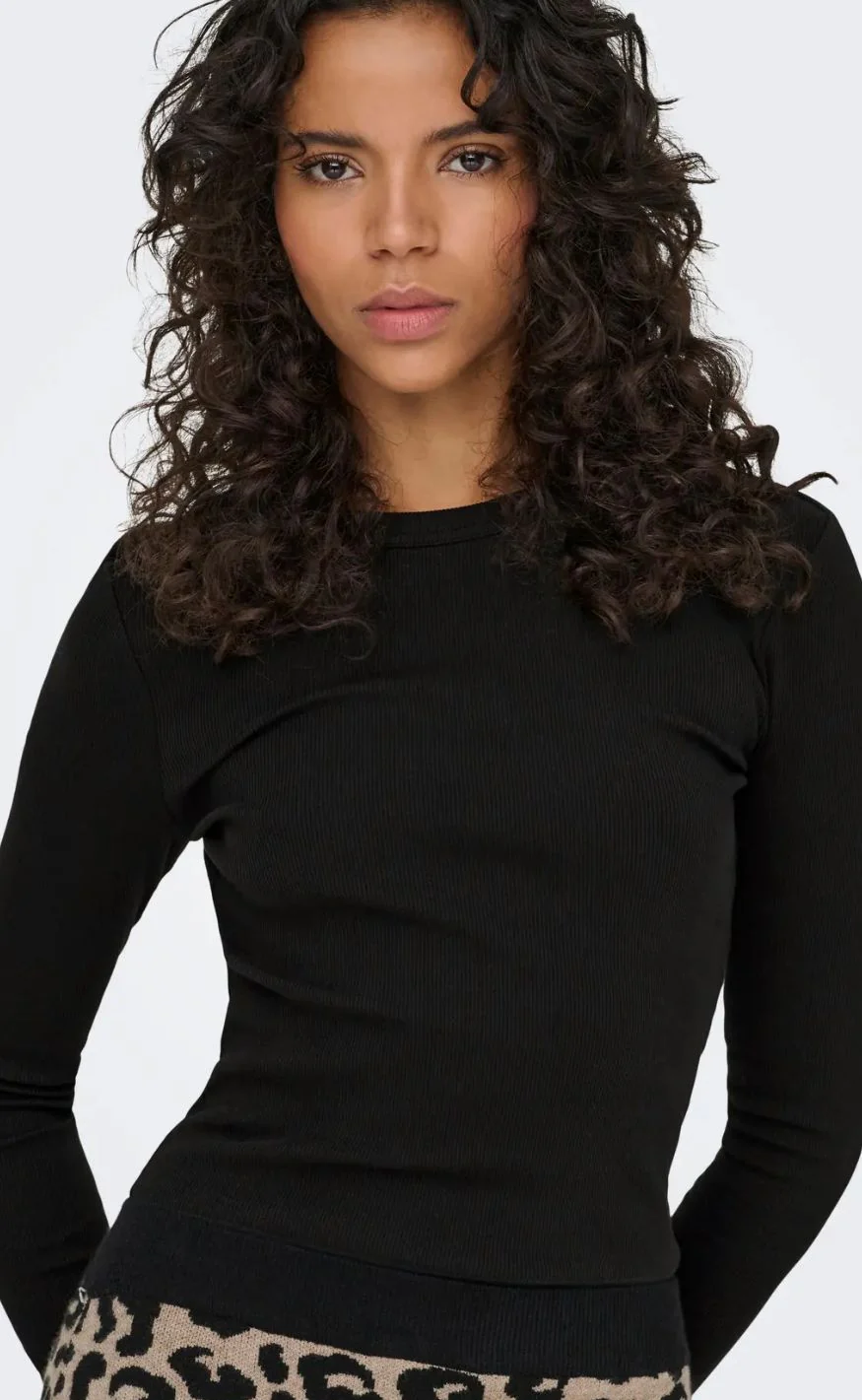 ONLY Bluse - Val O-neck - Black - Image 7