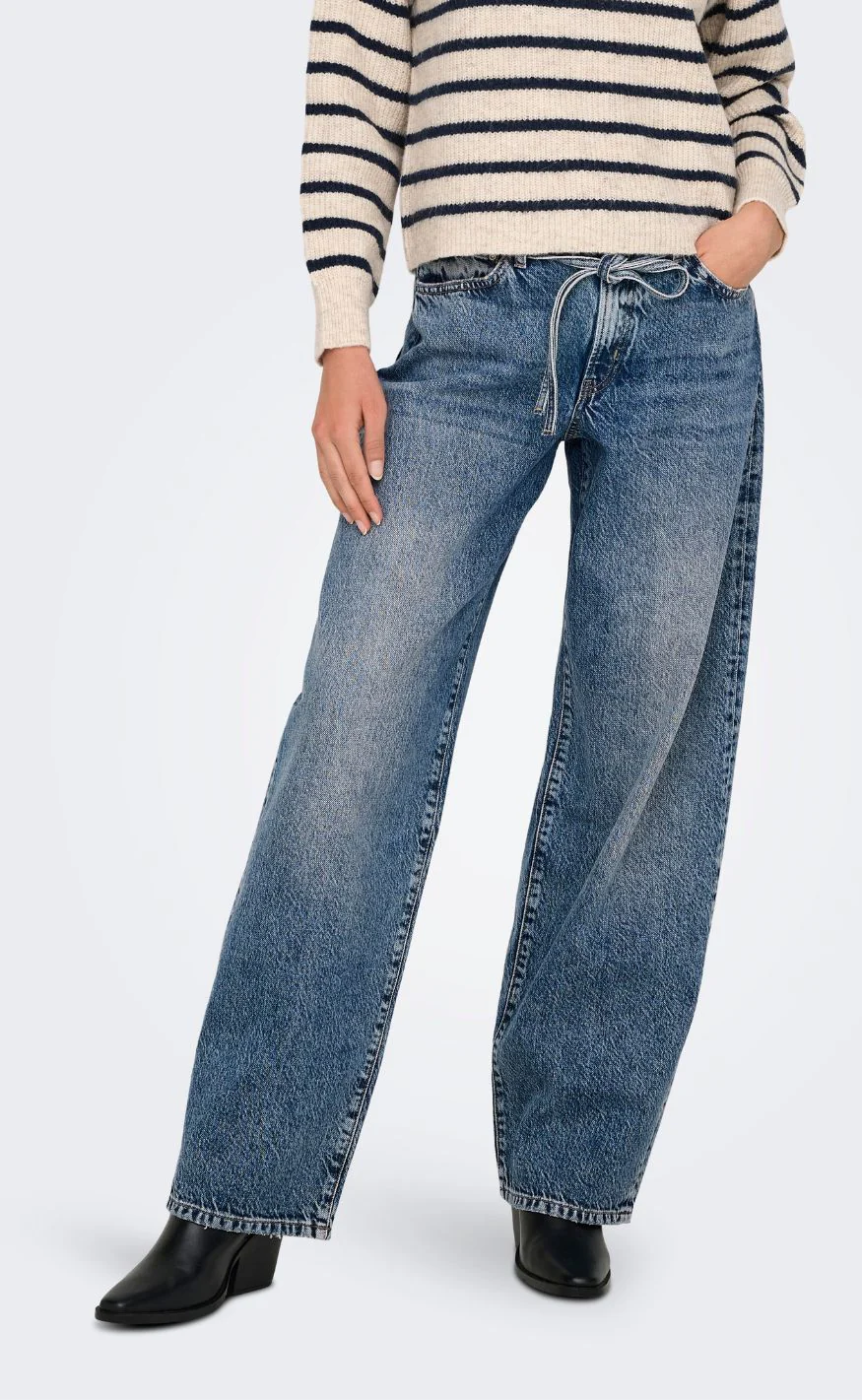 ONLY Bukser - Gianna - Medium Blue Denim - Image 4