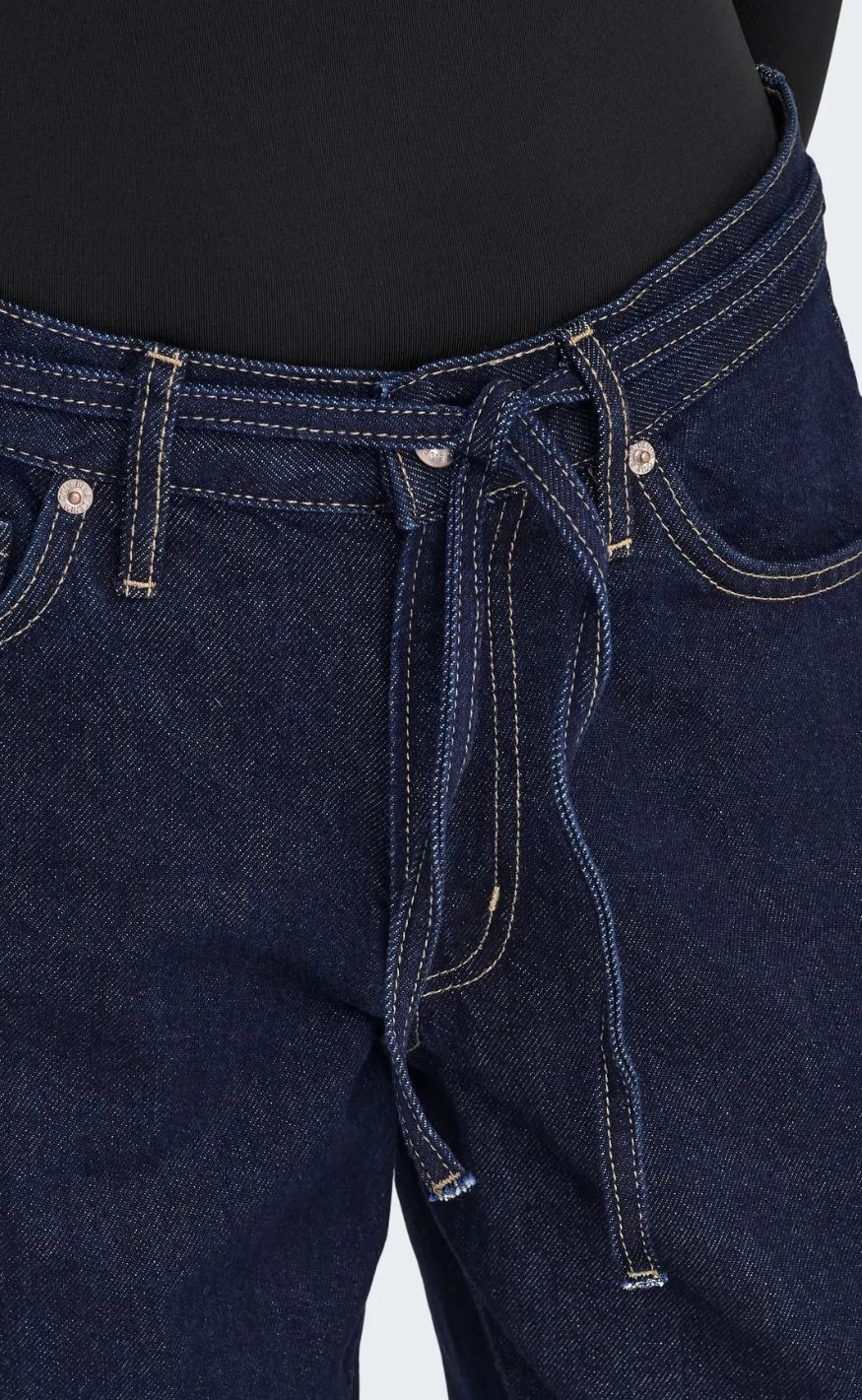 ONLY Bukser - Gianna MW Straight - Dark Blue Denim Rinse - Image 6