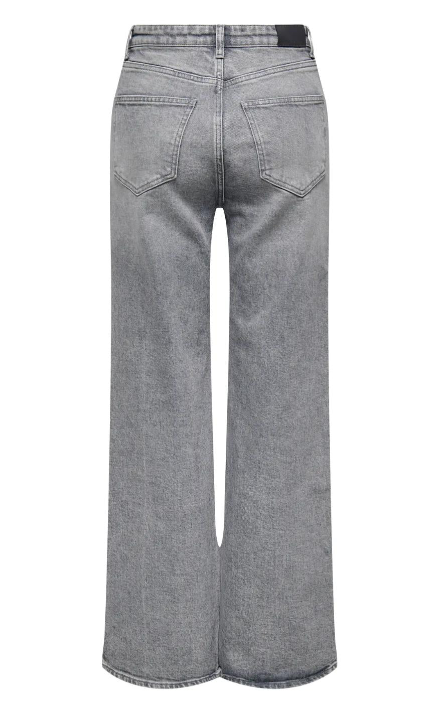 ONLY Bukser - Juicy Wide Leg - Medium Grey Denim - Image 3