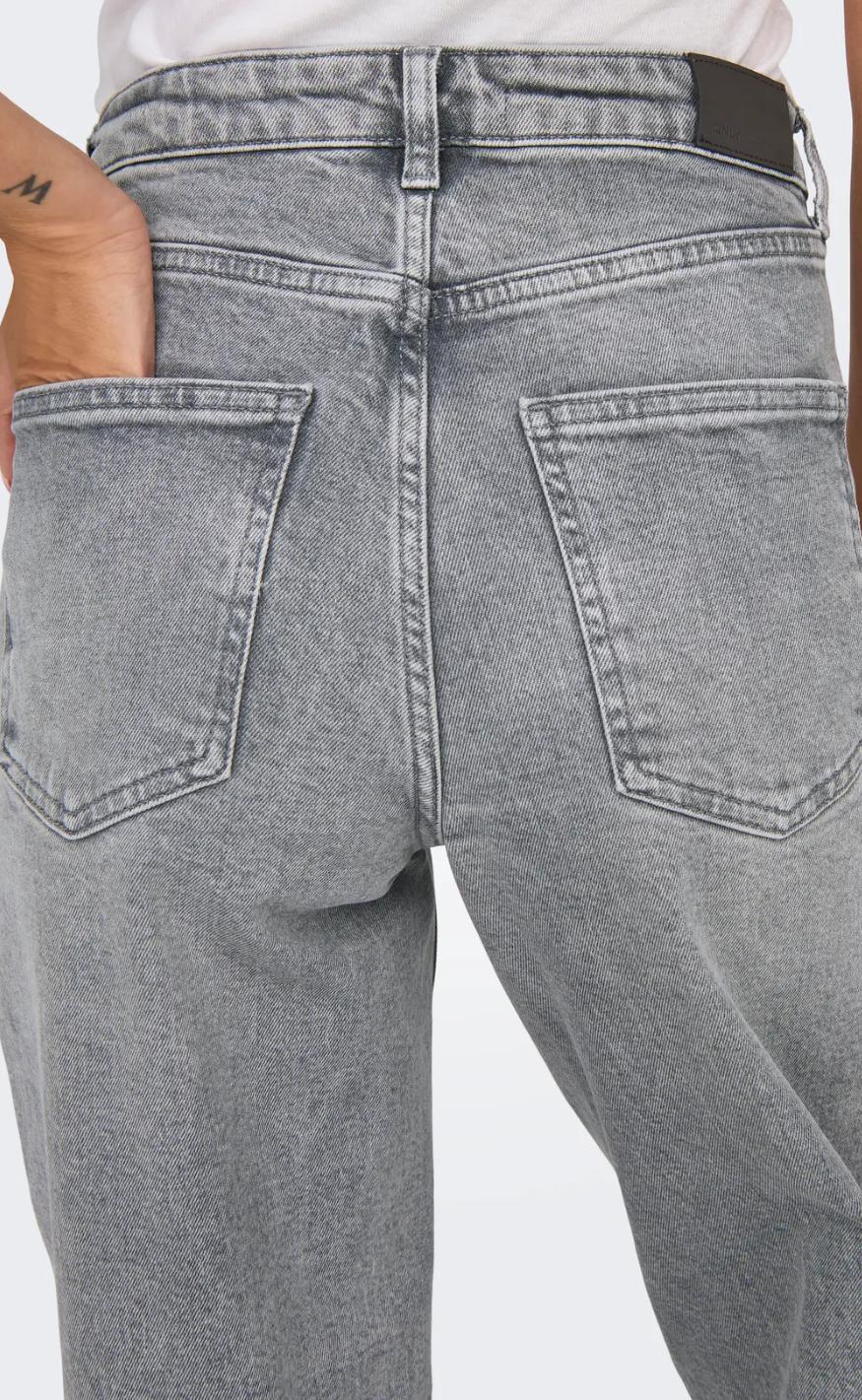 ONLY Bukser - Juicy Wide Leg - Medium Grey Denim - Image 9