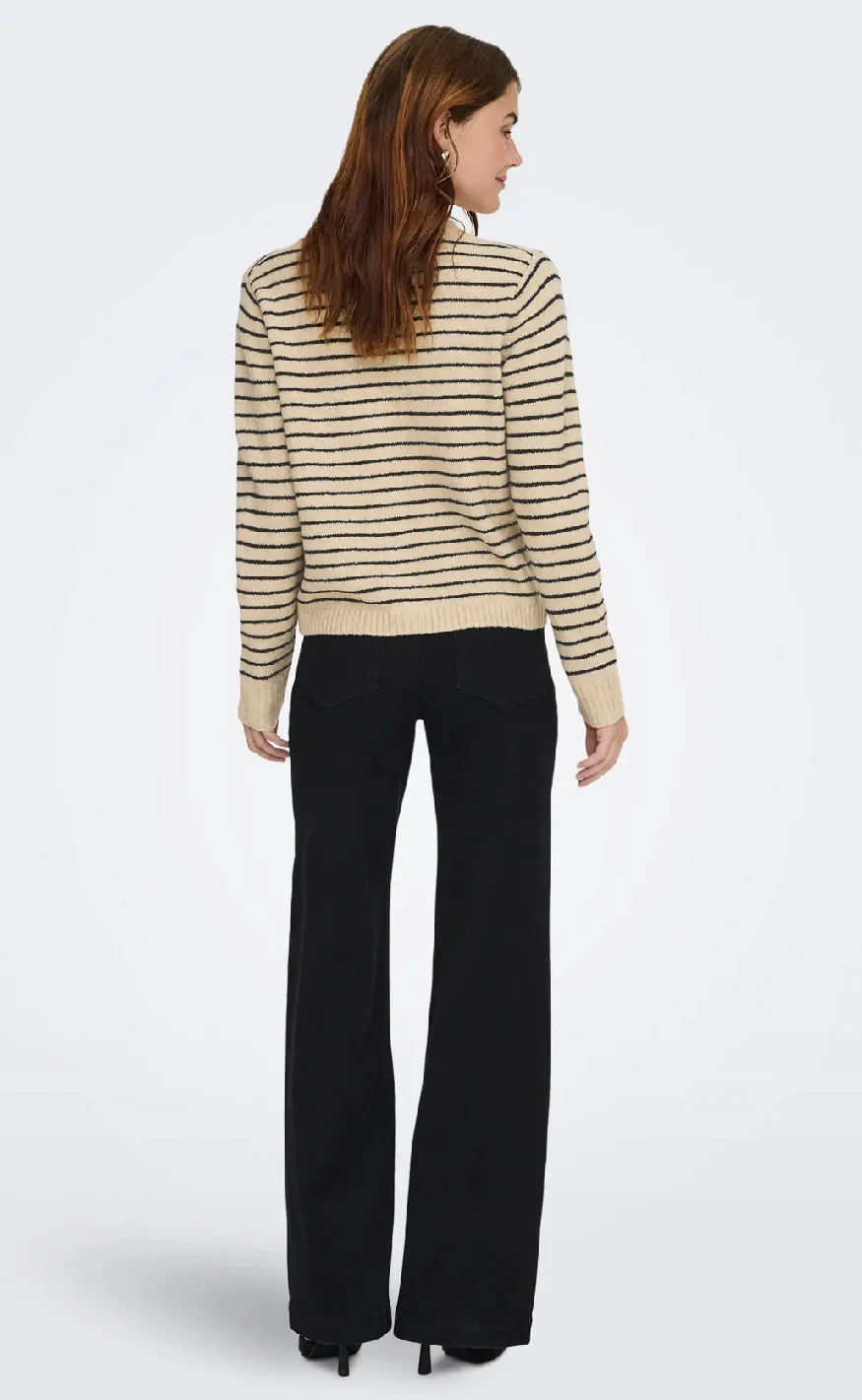 ONLY Cardigan - Chester LS - Humus Niht Sky/Mel/Silver Button - Image 5