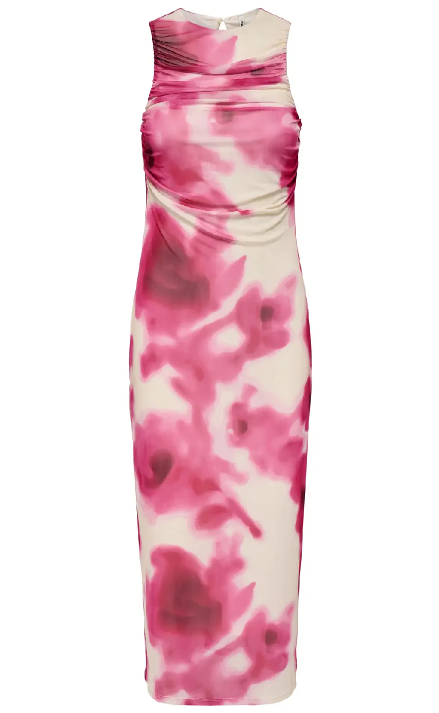 ONLY Kjole - Paris - Cloud Dancer/Sunne Flowers - Image 2