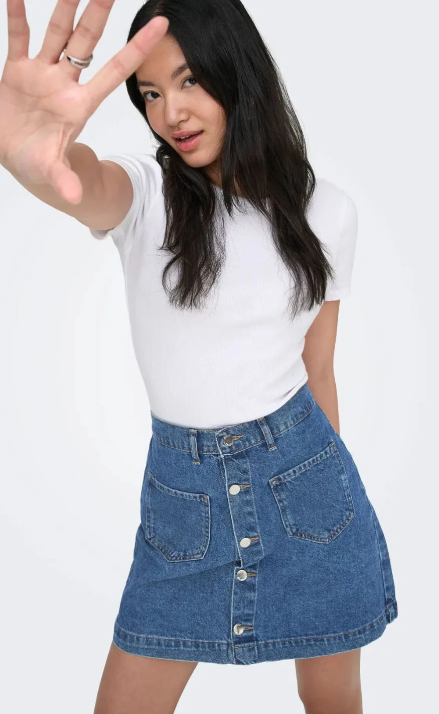 ONLY Nederdel - Amazing - Medium Blue Denim - Image 2