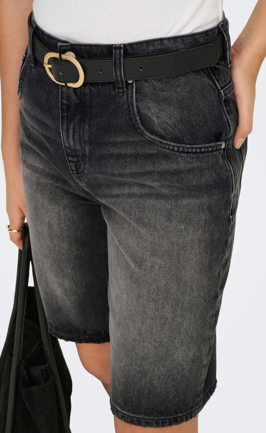 ONLY Shorts - Mate Reg - Washed Black - Image 6
