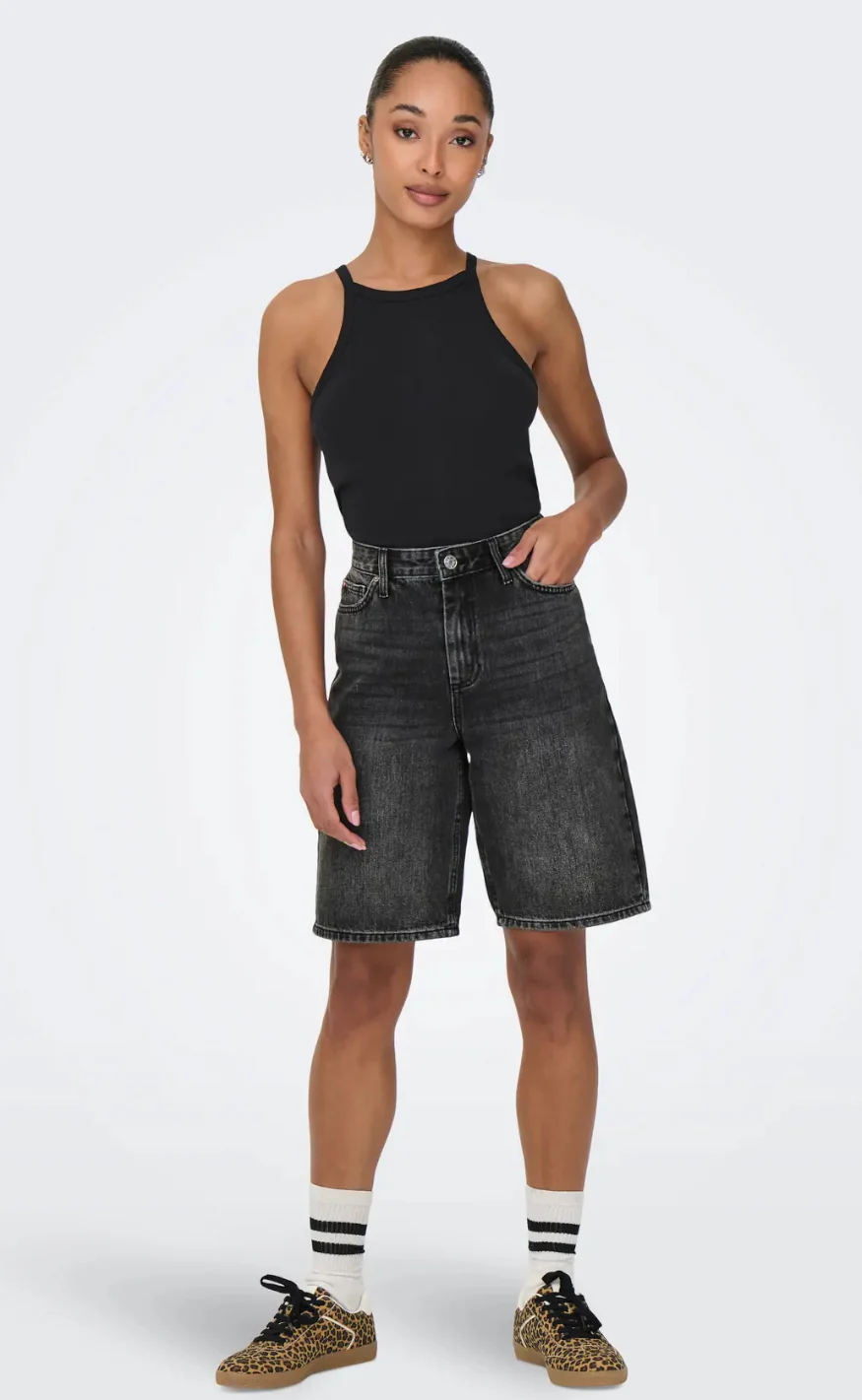 ONLY Shorts - Sonny - Washed Black - Image 2