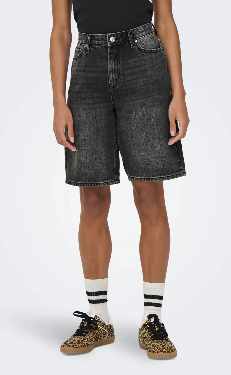 ONLY Shorts - Sonny - Washed Black - Image 4