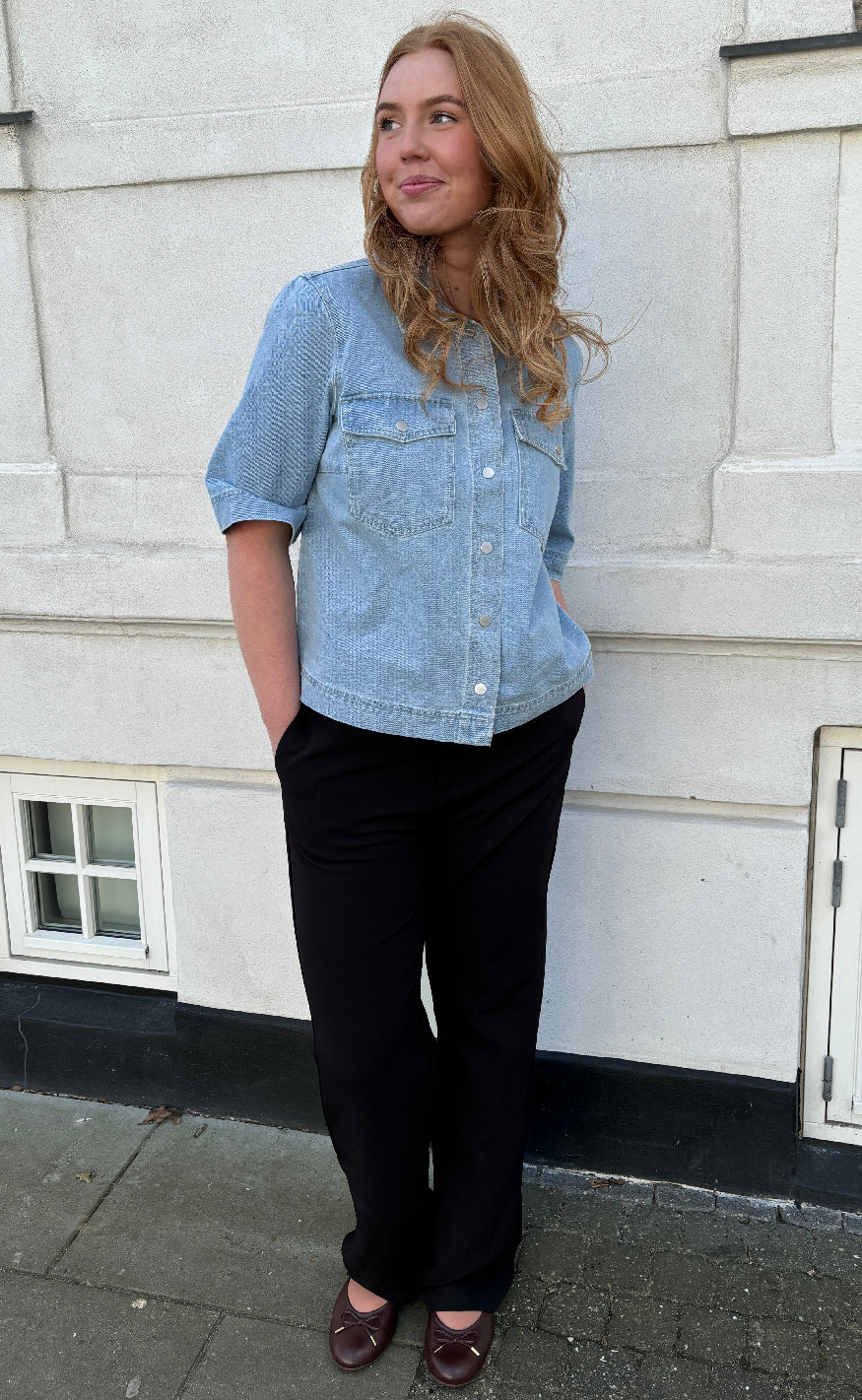 ONLY Skjorte - Belle - Light Blue Denim - Image 4