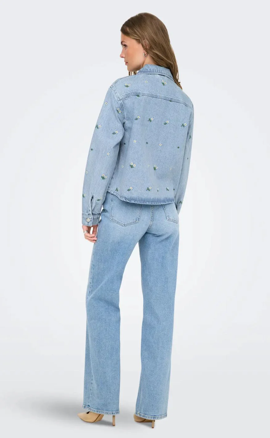 ONLY Skjorte - Cassie - Light Blue Denim - Image 4