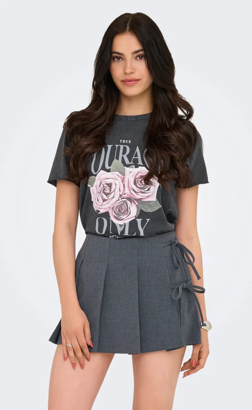 ONLY T-Shirt - Lucy - Black Rose Courage - Image 5