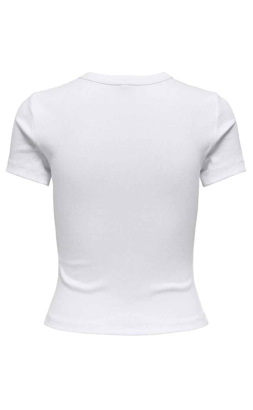 ONLY T-Shirt - Val - Bright White - Image 3