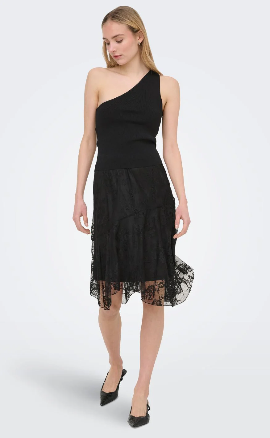 ONLY Top - Milo One Shoulder - Black - Image 4