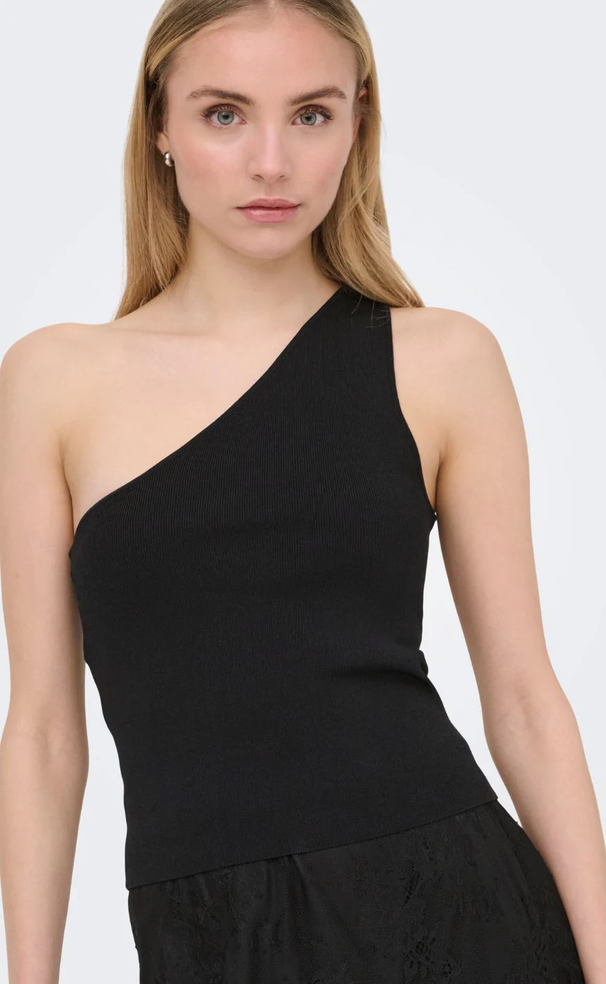 ONLY Top - Milo One Shoulder - Black - Image 5