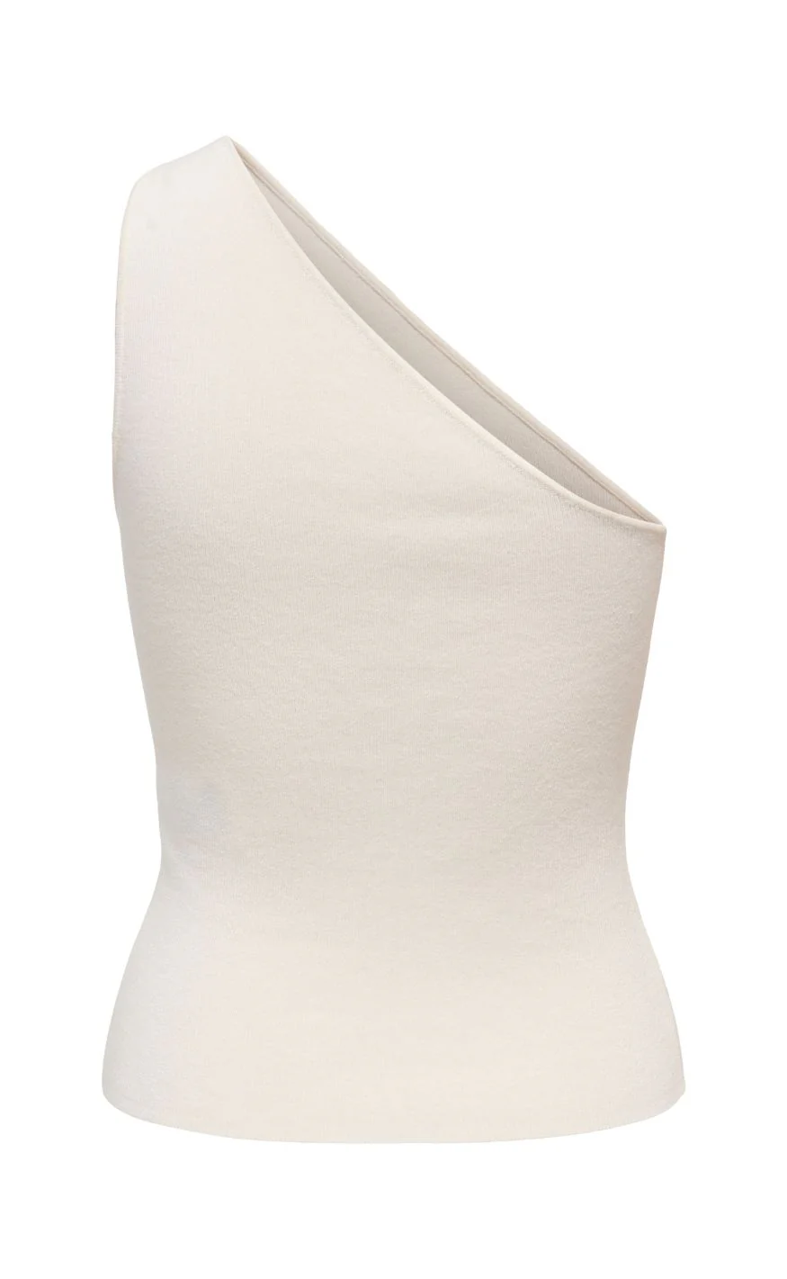 ONLY Top - Milo One Shoulder - Cloud Dancer - Image 4
