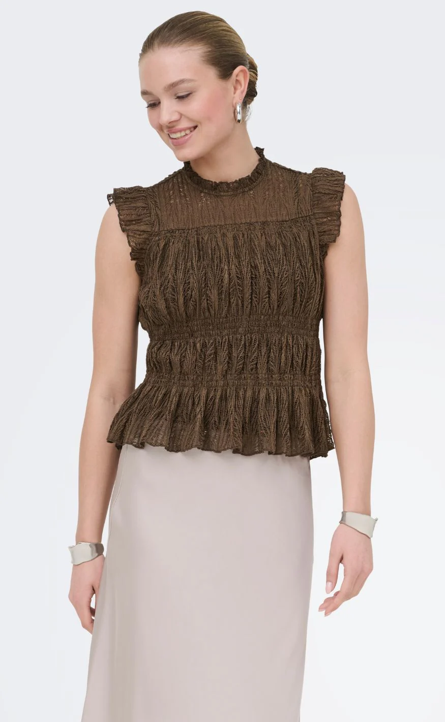 ONLY Top - Shaila - Chocolate Martini - Image 2
