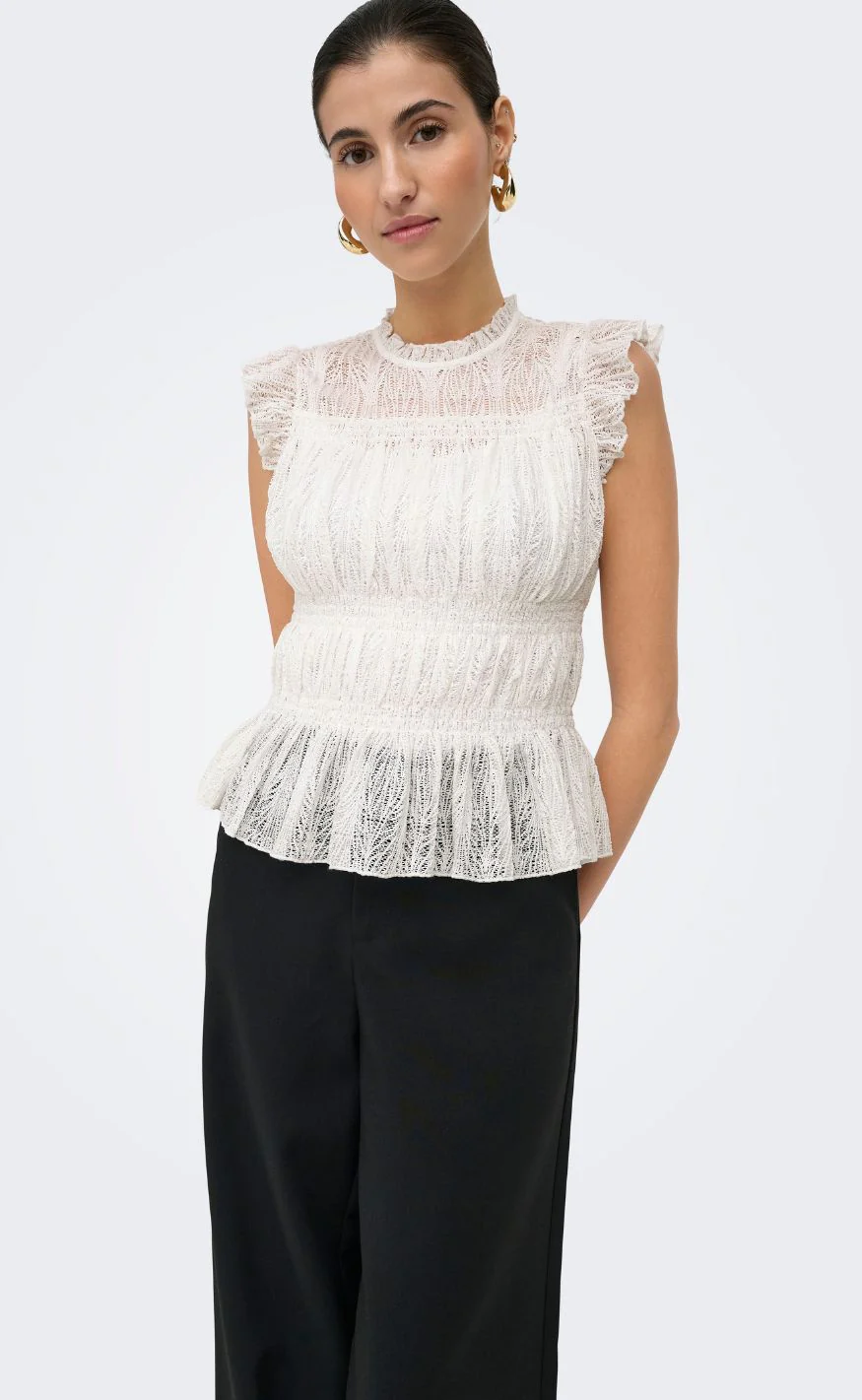 ONLY Top - Shaila - Cloud Dancer - Image 7