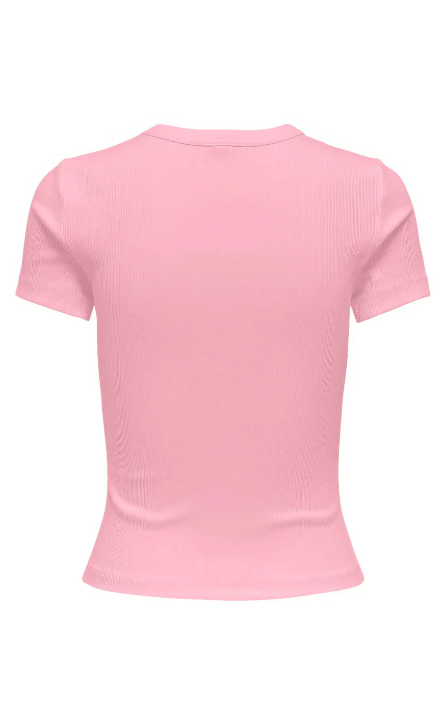 ONLY T-shirt - Val - Romance Rose - Image 2