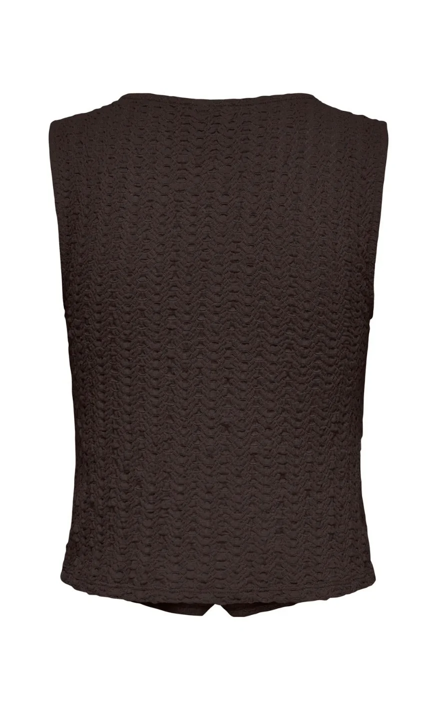 ONLY Vest - Sif - Chocolate Torte - Image 2
