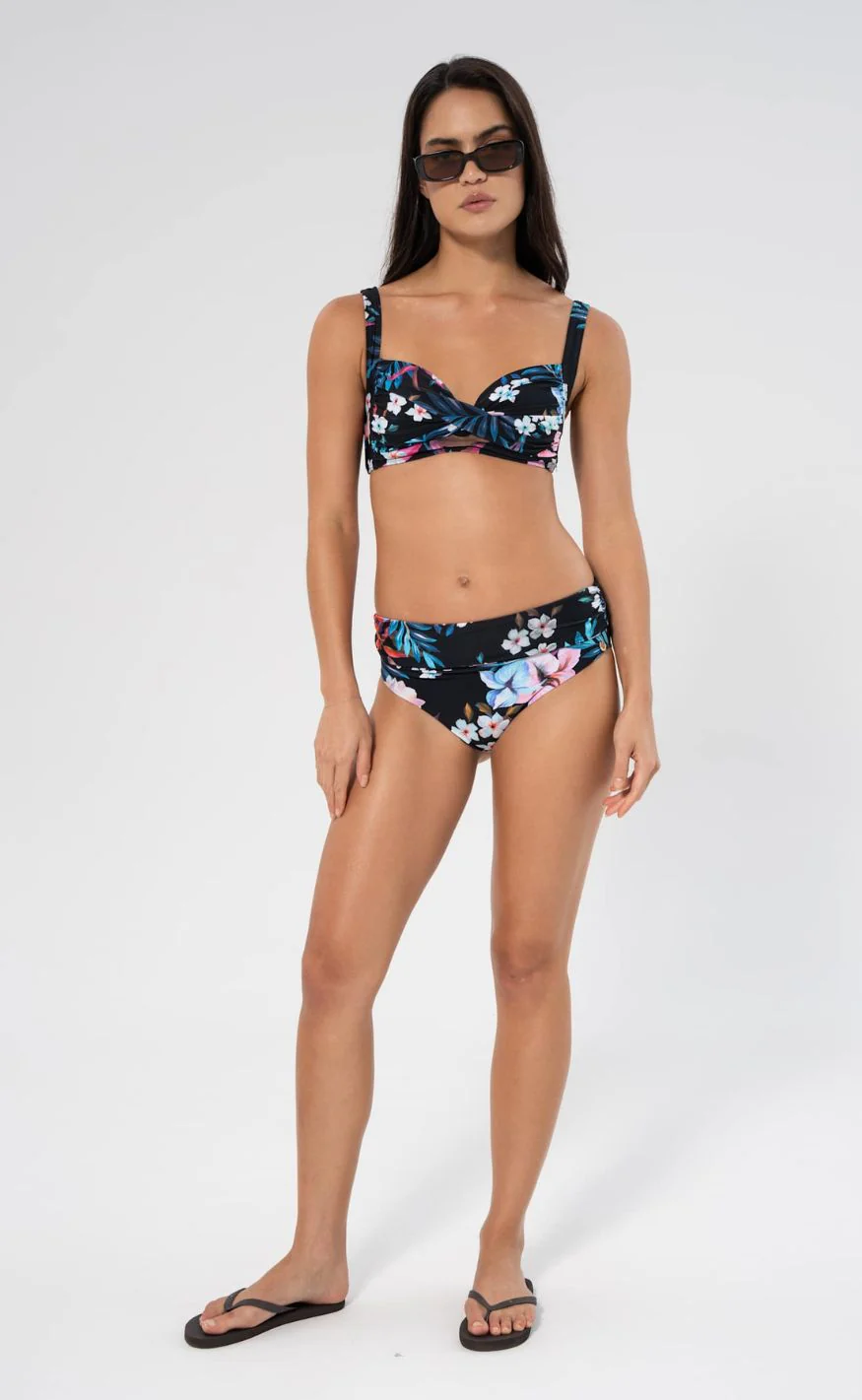 Panos Emporio Bikini Overdel/Top - Medea - Night Jungle Black - Image 6