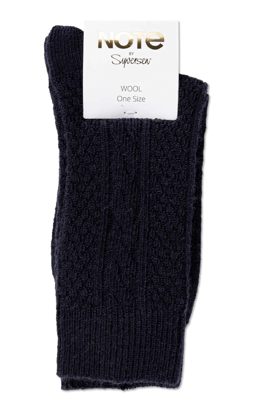 Oroblu Strømper - Woman Wool Cable - Navy - Image 2