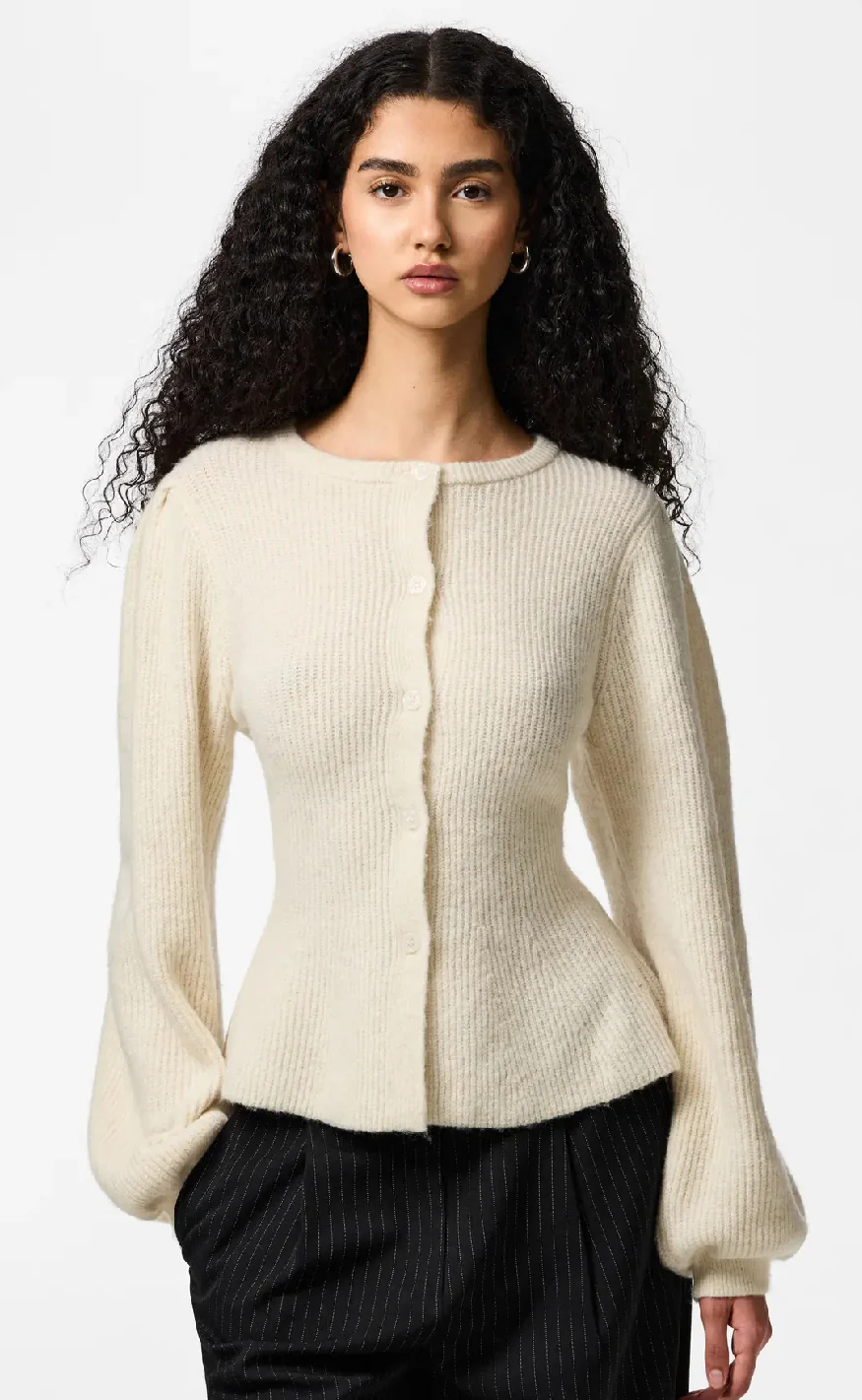 Pieces Cardigan - Silly - Birch Melange - Image 2