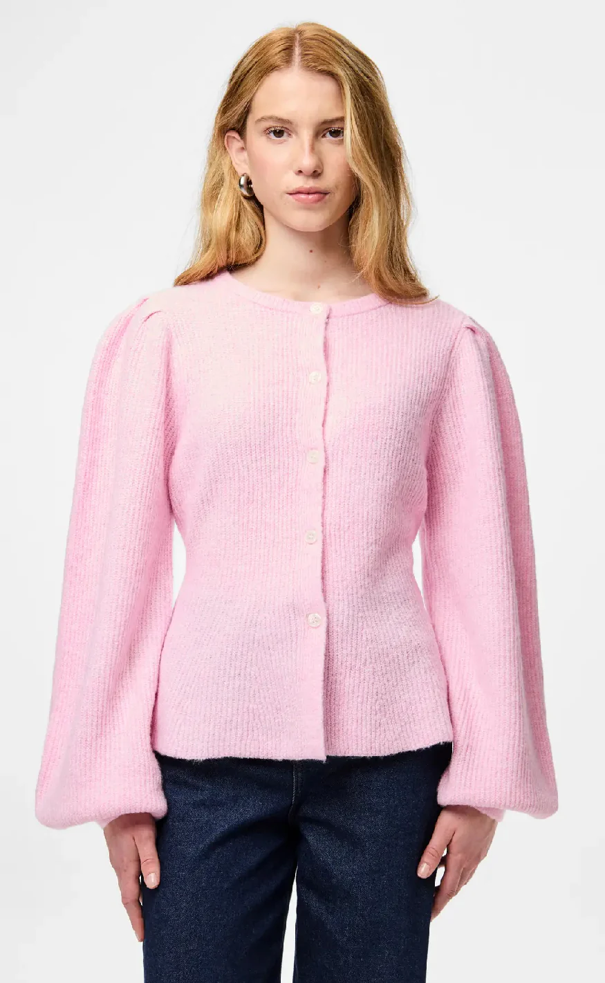 Pieces Cardigan - Silly - Roseate Spoonbill Melange - Image 2
