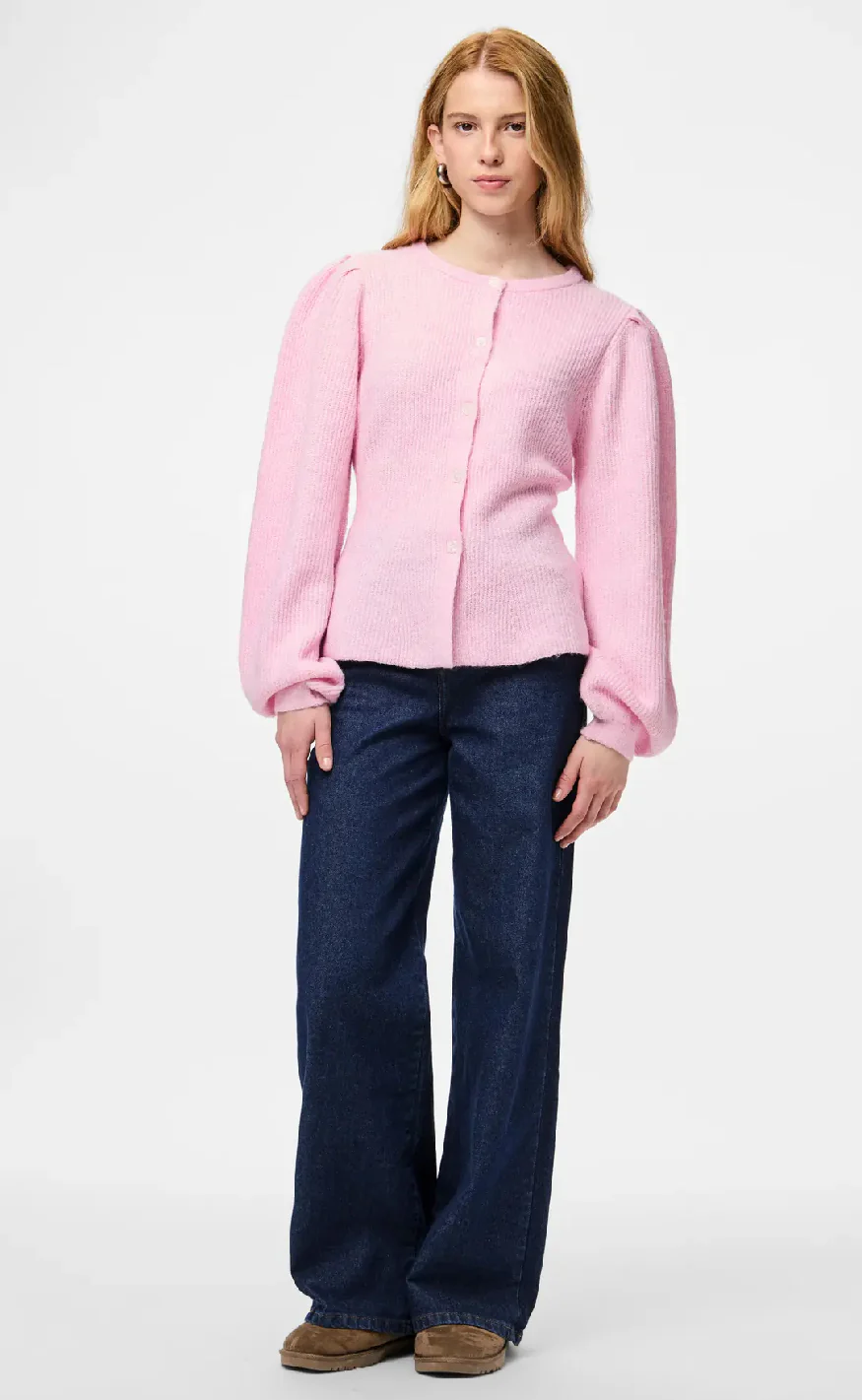 Pieces Cardigan - Silly - Roseate Spoonbill Melange - Image 6