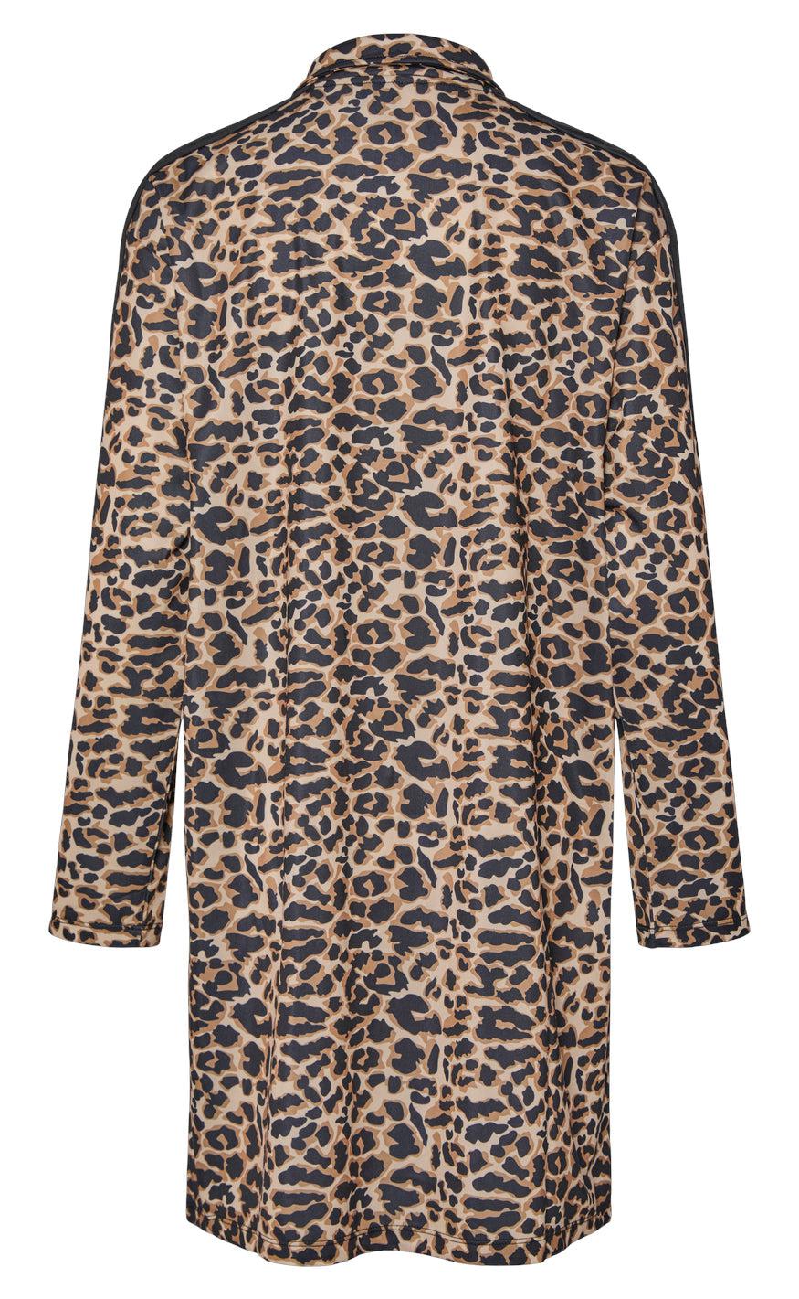 Pieces Kjole - Grace - Black Leo w. Black Stripe - Image 2