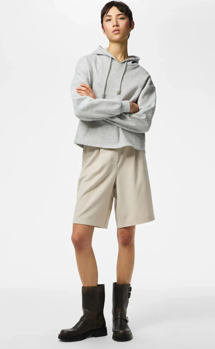 Pieces Shorts - Kamil - Silver Lining - Image 3