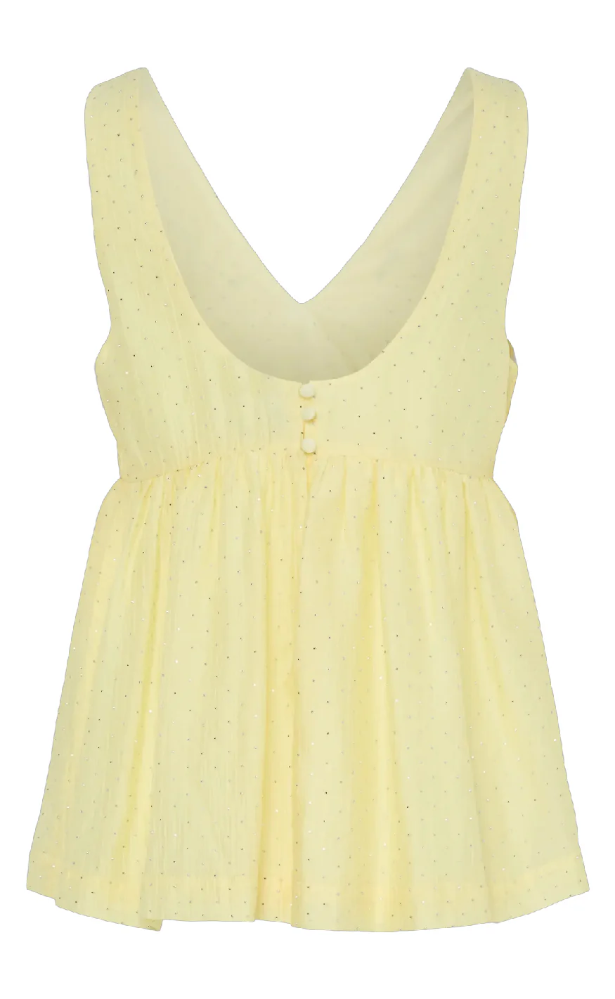 Pieces Top - Falina - French Vanilla - Image 2
