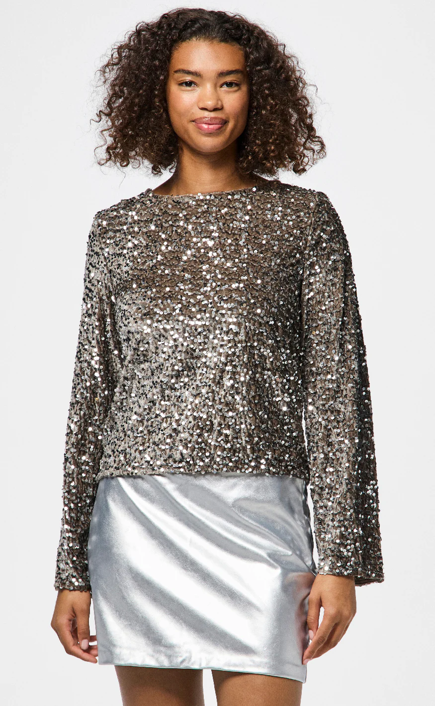 Pieces Top - Kam - Grey - Image 2