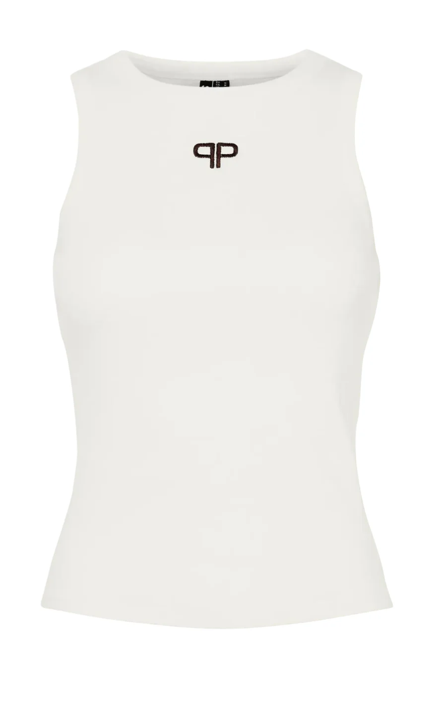 Pieces Top - Mimi - Cloud Dancer/Delicioso