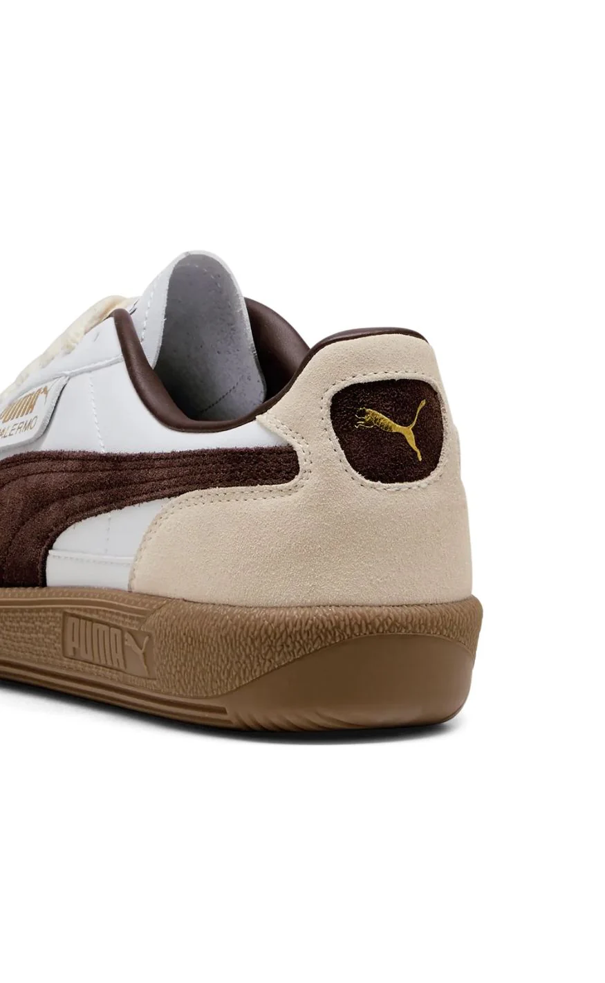 Puma Sneakers - Palermo Lth - White Chocolate Brown Gum - Image 4