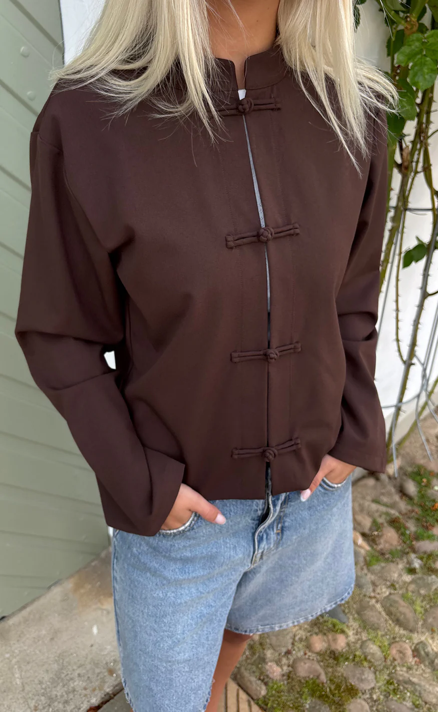 Say INA Copenhagen Blazer / Skjorte - Louise - Dark Brown - Image 2